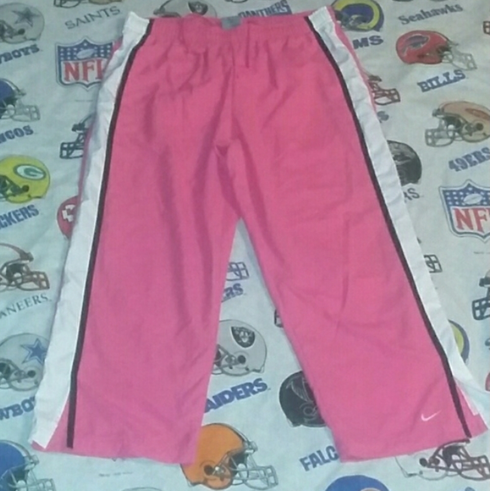New Y2K Nike Vintage Pink Capri Fitness Track Pants Yoga Gym